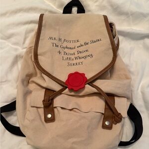 Harry Potter Canvas Backpack with Red Seal